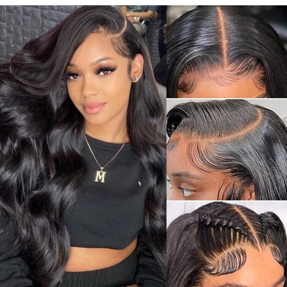 26 inch lace front human hair wig